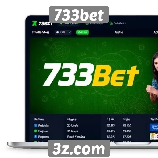 Análise da interface do site 733bet