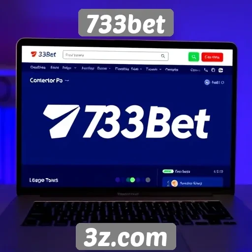 Estudo sobre a interface e navegação do site 733bet